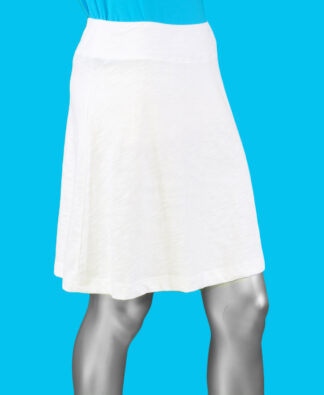 Escape Cotton Slub Beach Skirt- White . Escape Style: 50004