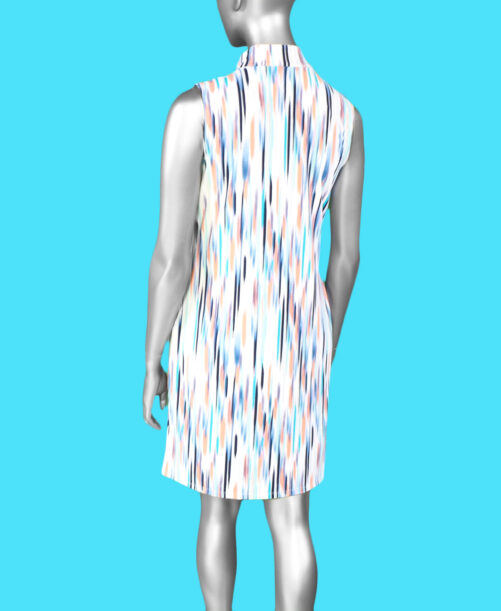 Tribal Sleeveless Dress- Guava .  Tribal Style: 4421O-3024-1767 Back