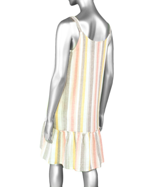 Tribal Sleeveless Dress- BabyPink .  Tribal Style: 4860O-3483-1964 Back