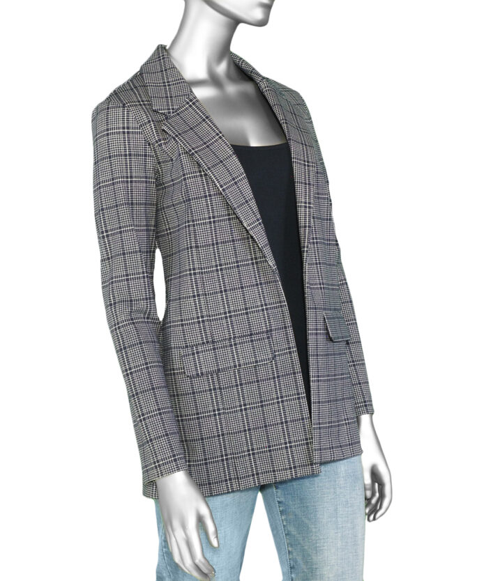 Liverpool Boyfriend Blazer- Navy Plaid .  Style: LM1210M42P90