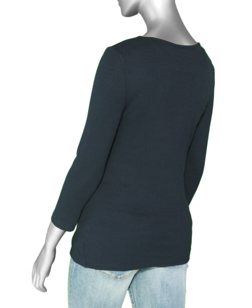 Liverpool Square Neck 3/4 Sleeve- Navy .  Style: LM8644K40 Back