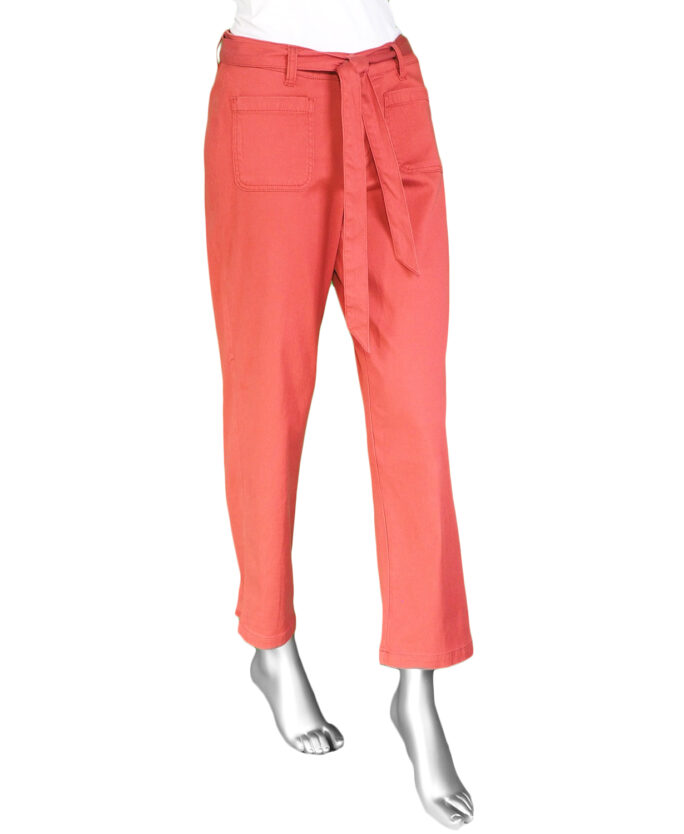 Liverpool Belted Straight Crop- Rosebud .  Style: LM4570ME