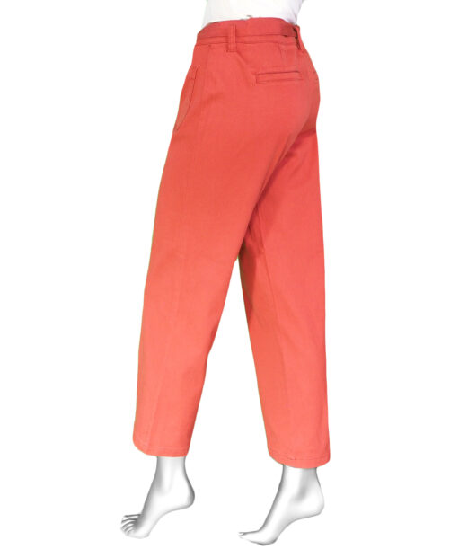 Liverpool Belted Straight Crop- Rosebud .  Style: LM4570ME Back
