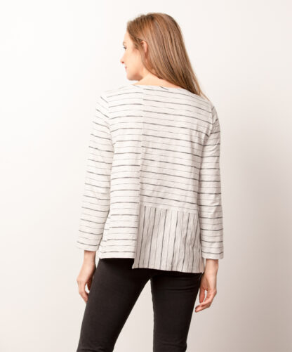 Habitat Mix It Boat Neck Top- Putty. Habitat Style: 24832 back