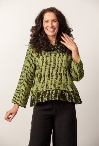 Habitat Express Cowl Pullover- Leaf .  Habitat Style: 32423