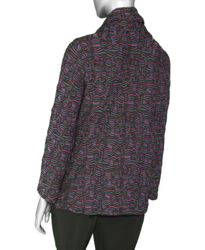 Habitat kaleidoscope Knit Boxy Cowl- Black .  Habitat Style: 57339 Back