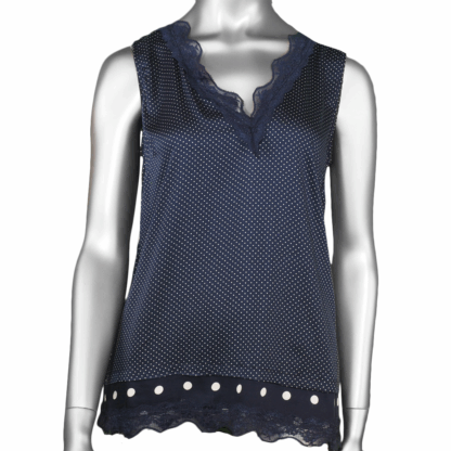 Tribal Sleeveless Blouse - Blue Night - Image 2