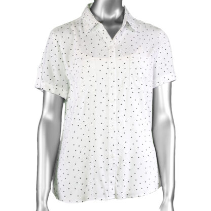 Tribal Roll-Up Short Sleeve Shirt White