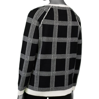 Tribal Women's Reversible Raglan Sleeve Sweater- Black - Image 4