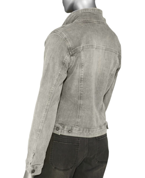 Tribal Classic Denim Jacket- Grey Stone Back