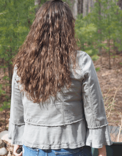 Tribal 3/4 Bell Sleeve Jacket - Jungle - Image 2