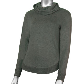 Tribal Long Sleeve Cowl Neck Top with Shirt tail Fern