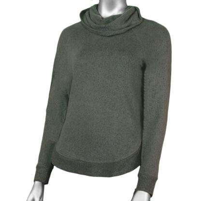 Tribal Long Sleeve Cowl Neck Top with Shirt tail Fern