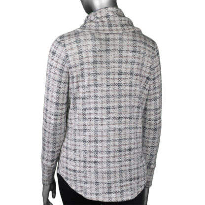 Tribal Houndstooth Cowl Neck - Image 2