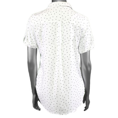 Tribal Roll-Up Short Sleeve Shirt White - Image 2