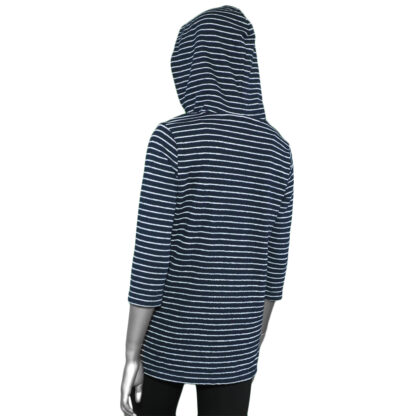 Tribal Stripe Hooded Top- Ink - Image 2