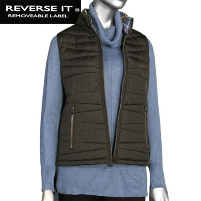 Tribal  Women's Reverse it ™  Puffer Vest - Black - Image 3