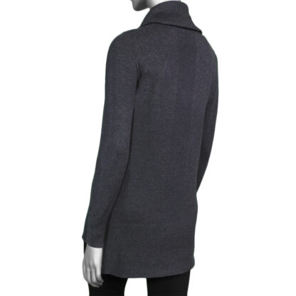 Tribal Women's Cowl Neck Sweater - Heather Charcoal - Image 2