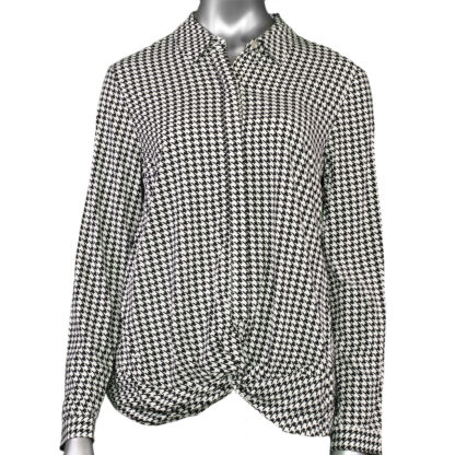 Tribal Long Sleeve Houndstooth Shirt