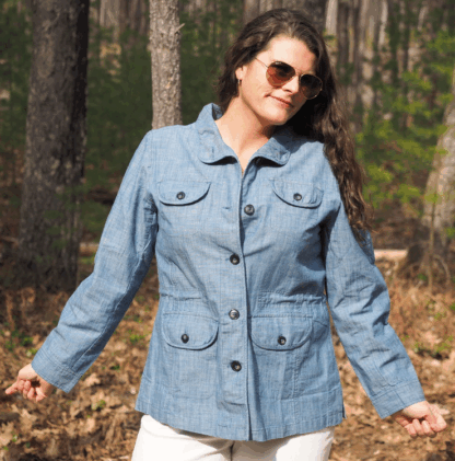 McClutchey's Chambray Jacket Interior Draw String