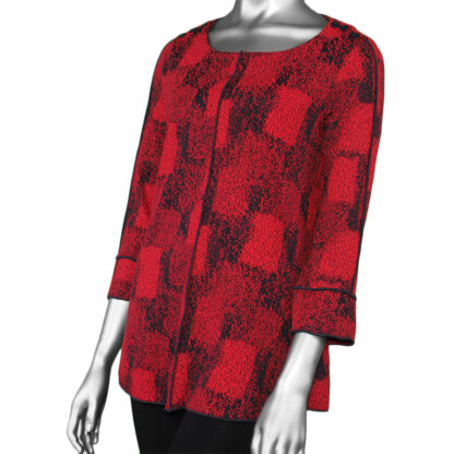 Multiples Scoop Neck Top Cherry