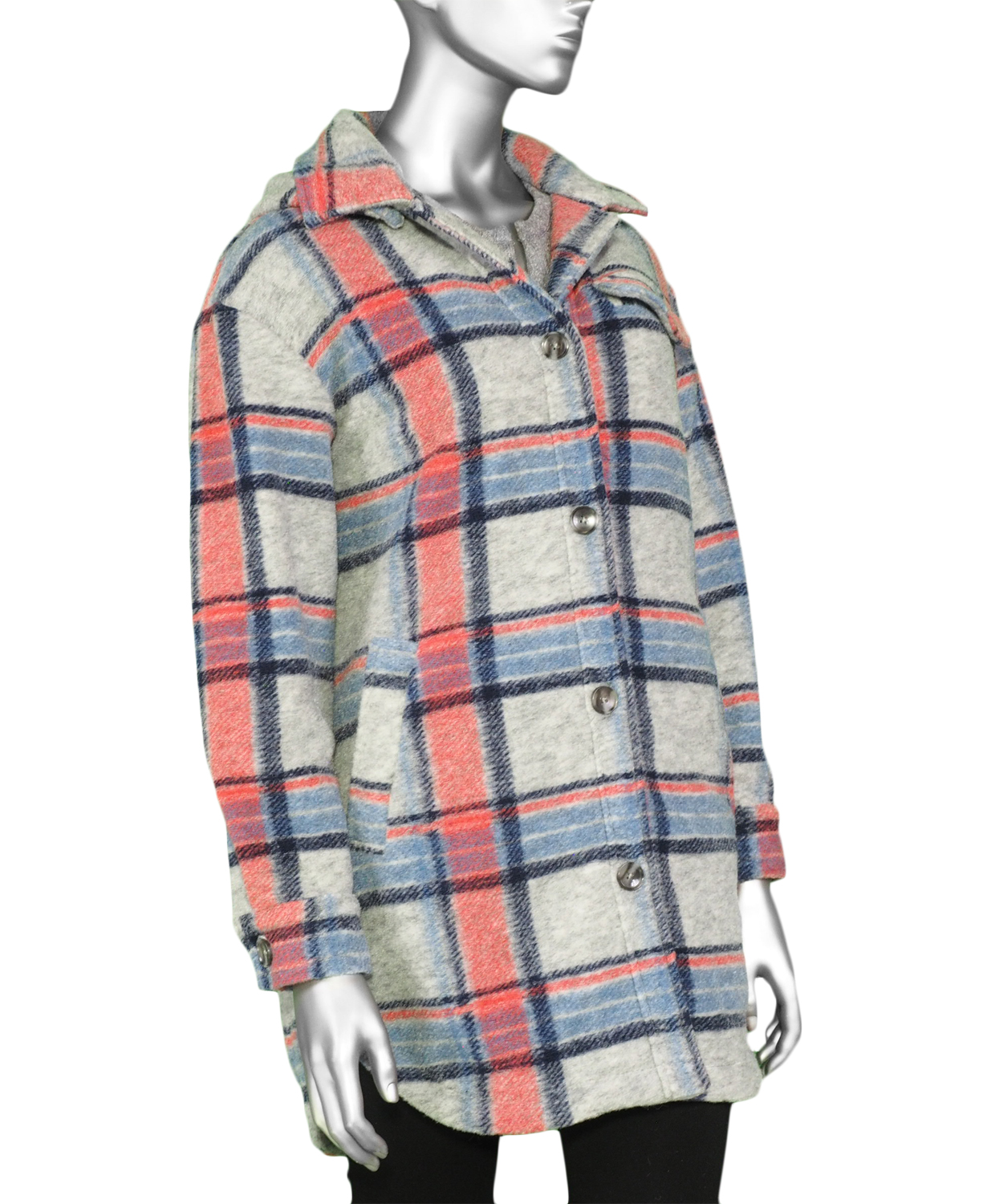 Tribal Jacket with Detachable Hood Grey Mix McClutchey s Store
