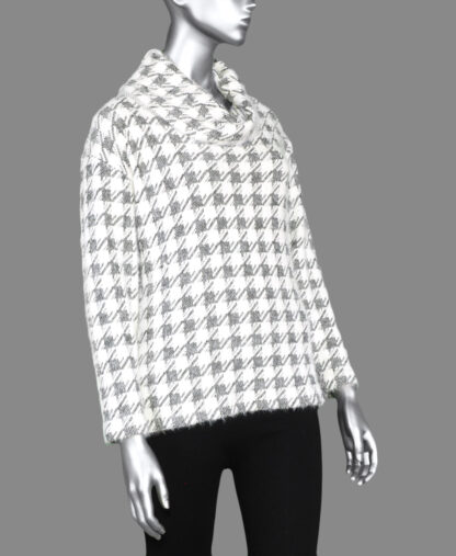 Tribal Cowl Neck Top- Black .  Tribal Style: 1096O-3628-0002