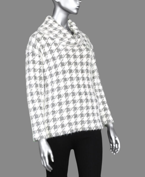 Tribal Cowl Neck Top- Black .  Tribal Style: 1096O-3628-0002