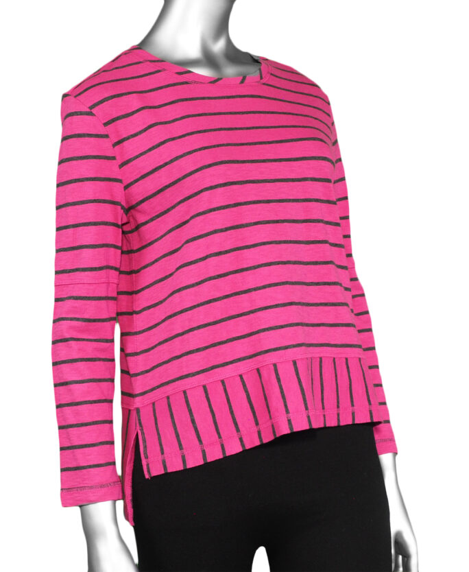 Escape Stripe Pullover- Berry .  Style: 23024 Berry