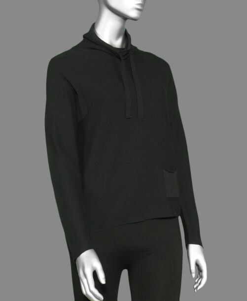 Charlie B Ottoman Sweater- Black . Style #: C2419-348B