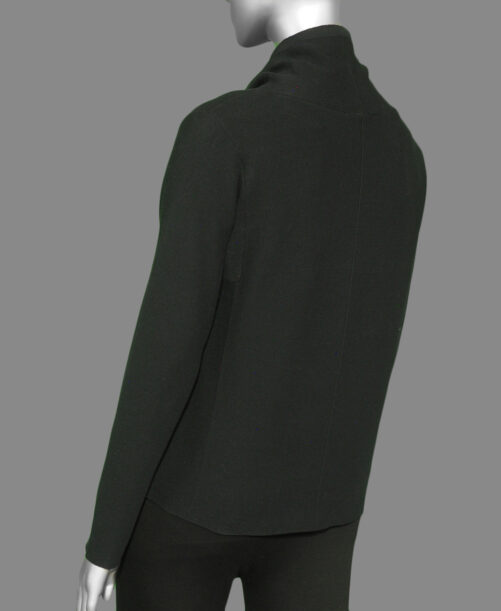 Charlie B Ottoman Sweater- Black . Style #: C2419-348B Rear
