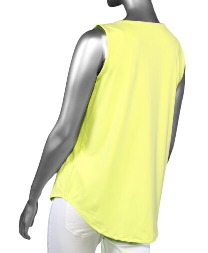 Lulu-B Sleeveless Keyhole Top- Key lime .  Style: SPX0612S KLI . Back