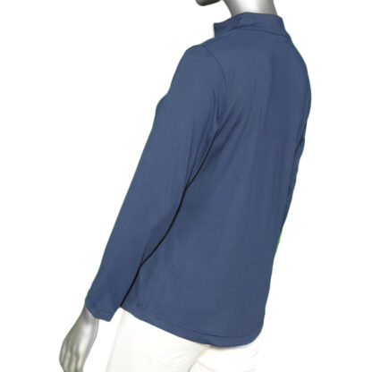 Lulu-B High Neck Zip Pull-Over- Navy - Image 2