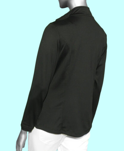 Lulu-B Zip Up Jacket- Black .  Style: SPX7418 BLK . Back