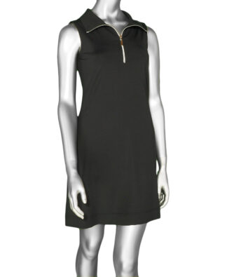 Lulu-B Swing Dress- Solid Black. SPX4427S Black .