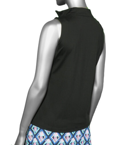 Lulu-B Sleeveless Zip- Black . Style: SPX5211 BLK back