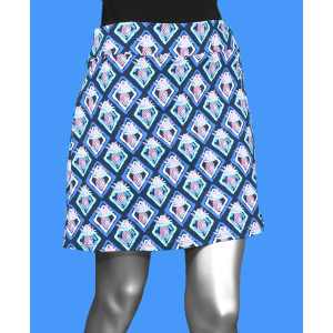 Lulu-B Zip Skort- Pineapple Navy . Style: SPX3148 PINS .