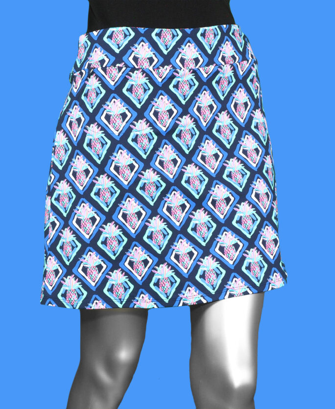 Lulu-B Zip Skort- Pineapple Navy . Style: SPX3148 PINS .