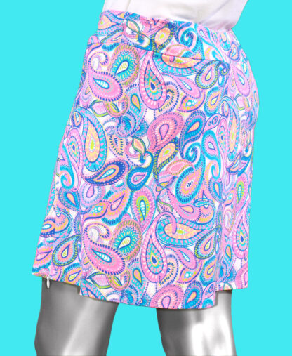 Lulu-B Zip Skort- Paisley . Style: SPX3148P PSLY . Back