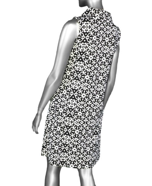 Lulu-B Swing Dress- Geometric . Style: SPX4427P GHBK . Back