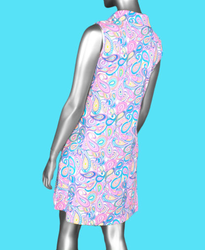 Lulu-B Swing Dress- Paisley . Style: SPX4427P PSLY . back