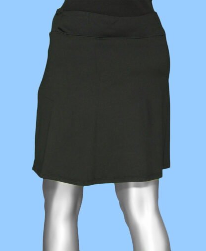 Lulu-B Zip Skort- Black . Style: SPX3148S BLK  . Back