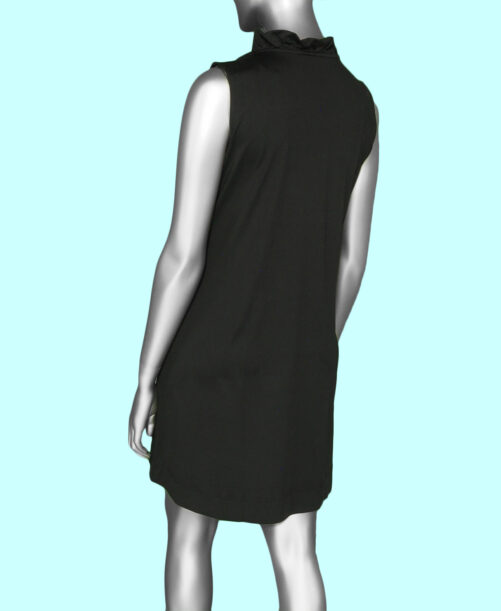 Lulu-B Ruffle Neck Dress-Black . Style: SPX4444S BLK Back
