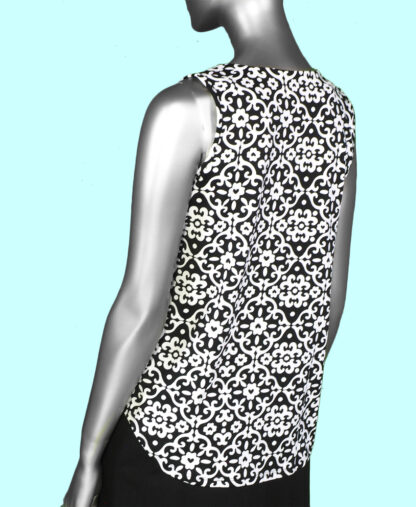 Lulu-B Keyhole Top- Geometric . Style: SPX0612P GHBK Back