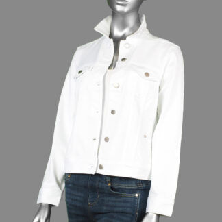 Liverpool Classic Jean Jacket Bright White.  Style: LM1004WfVI