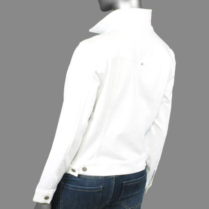 Liverpool Classic Jean Jacket Bright White.  Style: LM1004WfVI