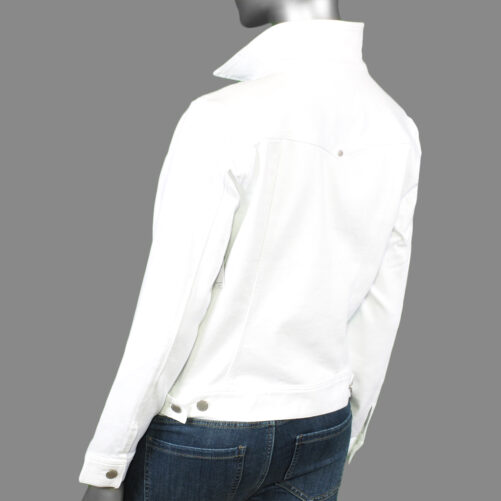 Liverpool Classic Jean Jacket Bright White.  Style: LM1004WfVI
