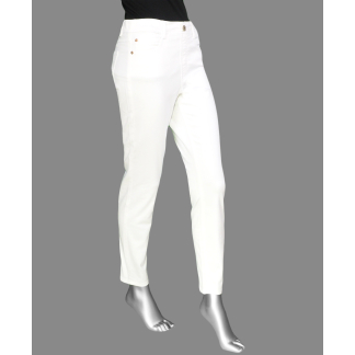 Tribal Audrey Icon Pull On Skinny Jean- White . Tribal Style: 7109O-2020W-0001