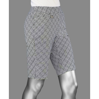 Lulu-B Printed Shorts- Black . Style: BPN3154 GKBK