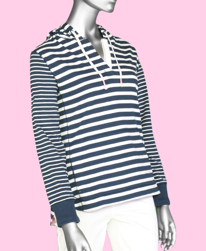 Tribal Hoodie with Pocket- Deepblue . Tribal Style: 1241O-3704-2317